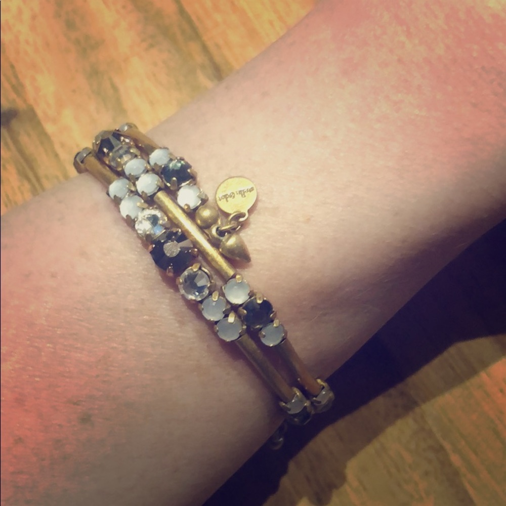 Gold & beaded bracelet